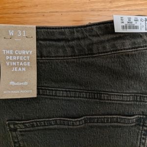 Madewell, Curvy Perfect Vintage Jean, size 31 in Lunar Wash